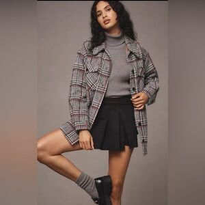 Greylin Anthropologie Knit Grey Jacket Women’s 
Up Fuzzy Boho Retro Size: S